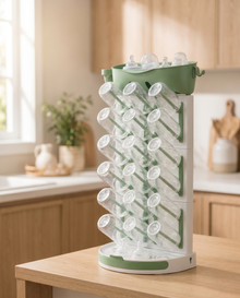 Charlotte Baby Bottle Drying Rack Set — lifestyle, product in use