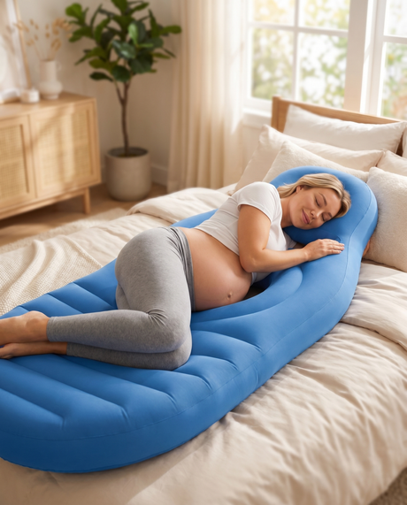 Sophia Belly Support Mattress — lifestyle, product in use