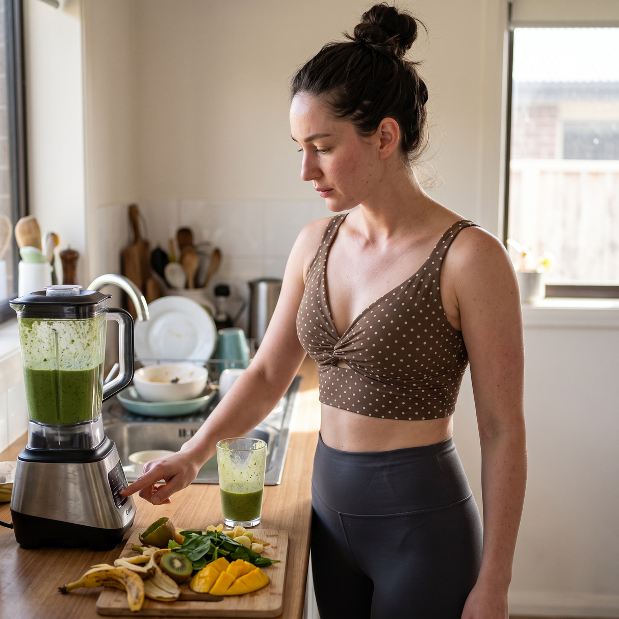 Light Support V-Neck Polka Dot Yoga Sports Bra - at home kitchen