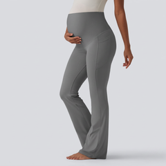 Super High Waisted Flare Yoga Maternity Leggings