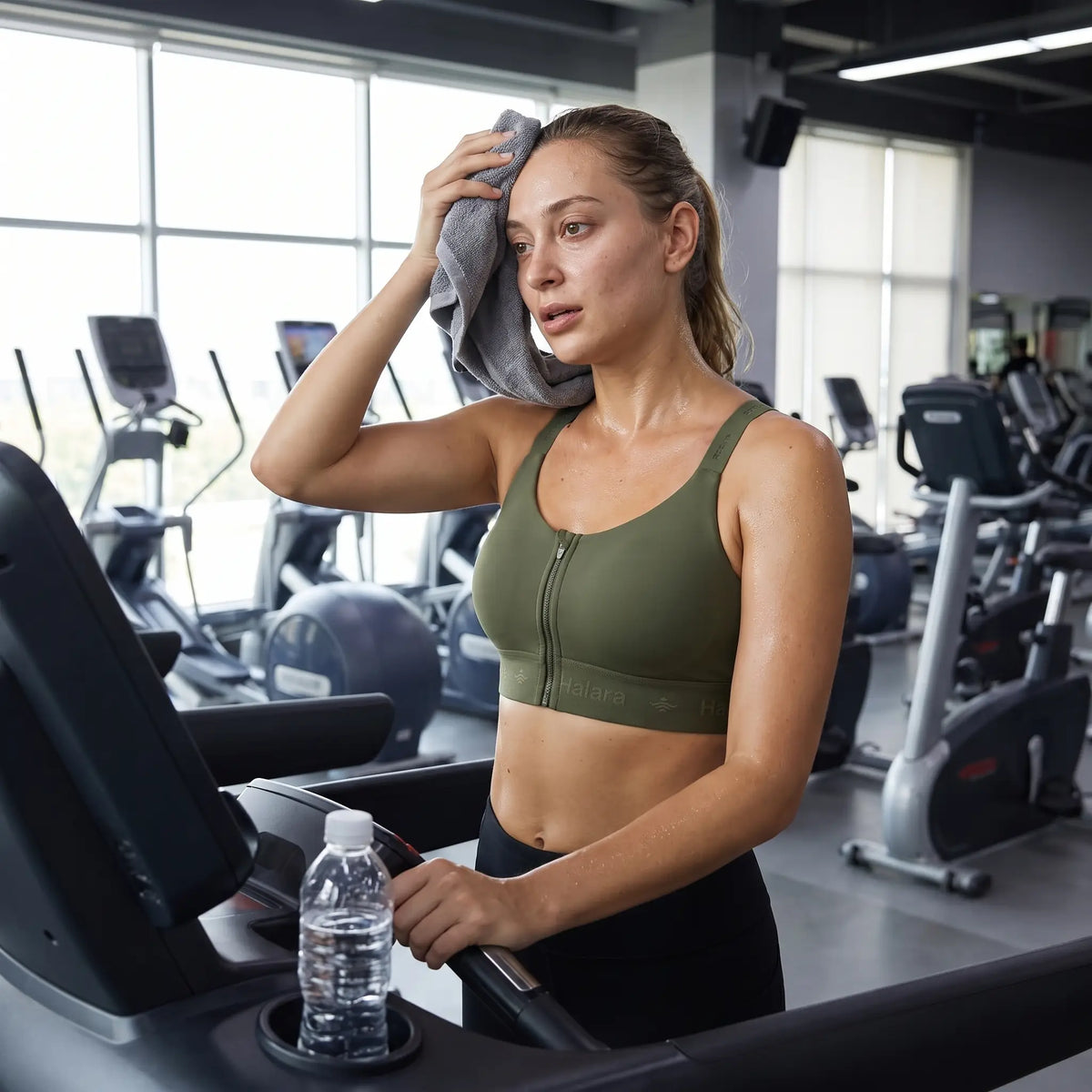 Medium Support U Neck Quick Dry Running Sports Bra