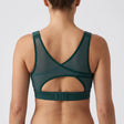 Medium Support Round Neck Mesh Running Sports Bra