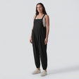 Waffle Casual Maternity Jogger Overalls with Pockets