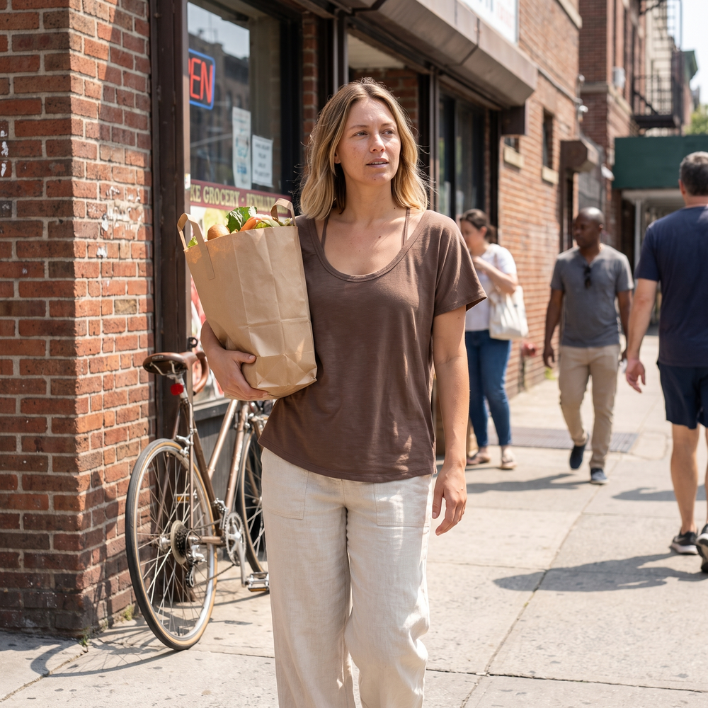 U Neck Casual Tank Top - running errands