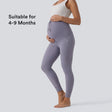 Ultra High-Waist Plain 7/8 Yoga Maternity Leggings