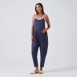 Square Neck Tapered Casual Maternity Jumpsuit with Pockets - studio hero