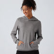 Ribbed Hooded Long Sleeve Casual Sweatshirt with Pocket