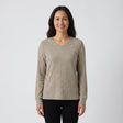 Ribbed Knit V Neck Top - hero