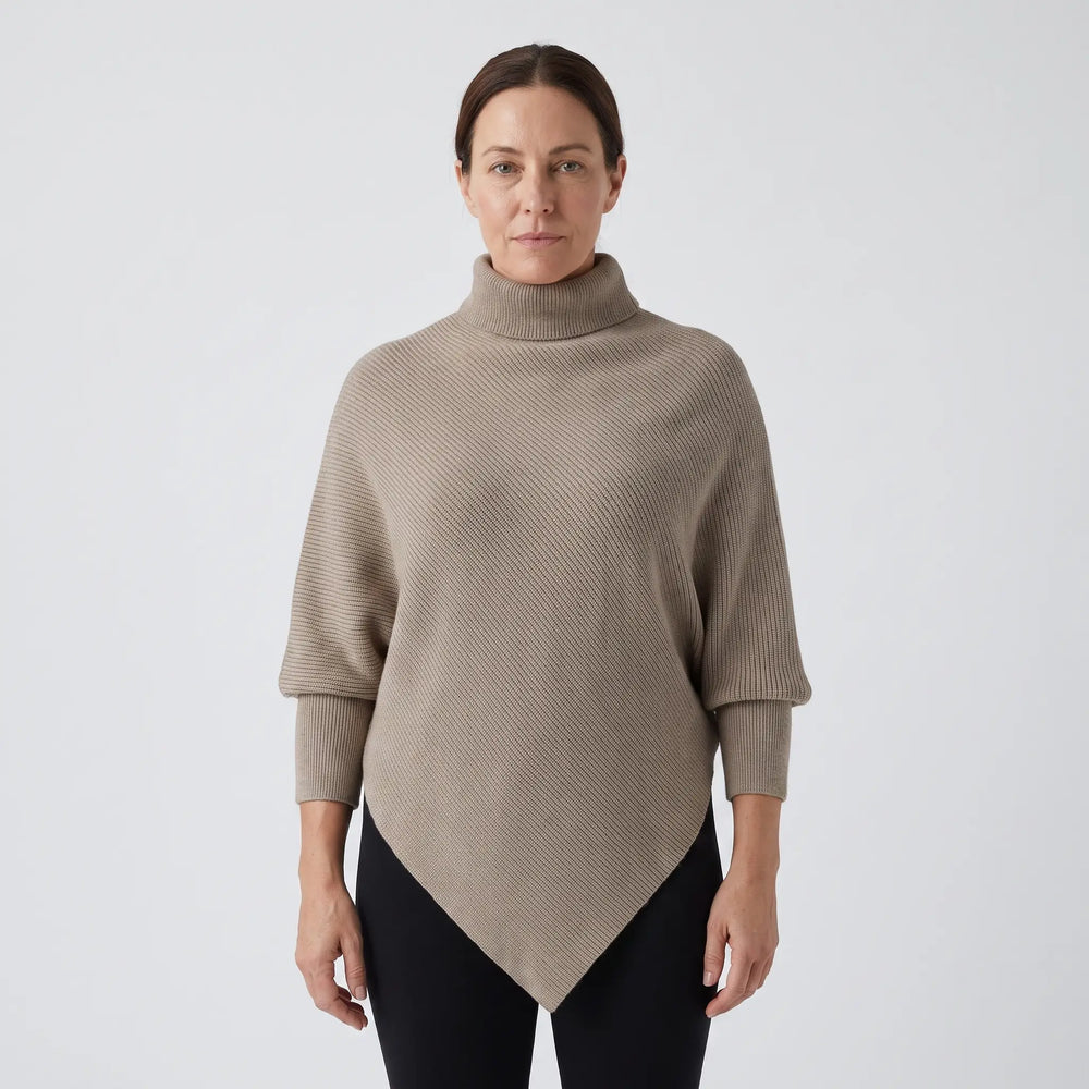High Neck Asymmetric Hem Jumper - hero