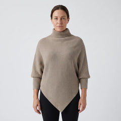 High Neck Asymmetric Hem Jumper