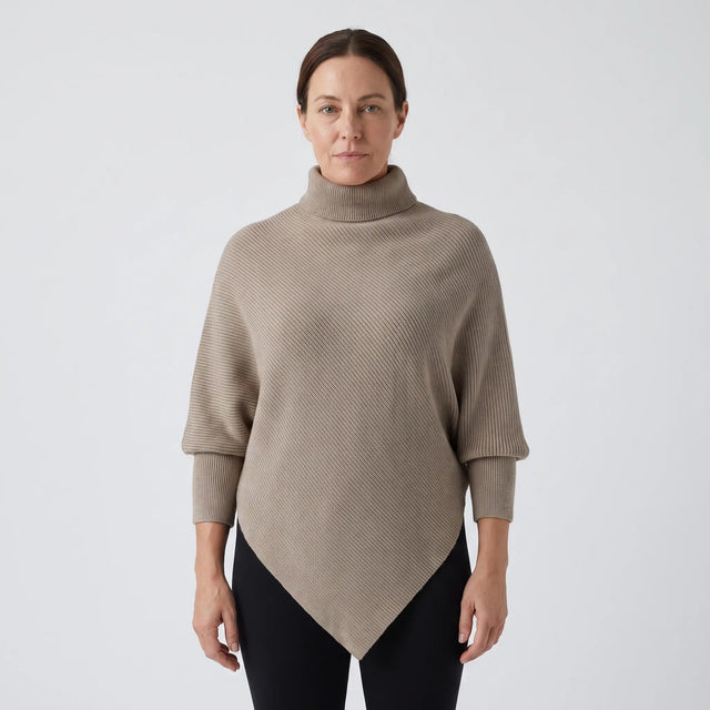 High Neck Asymmetric Hem Jumper - hero