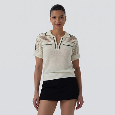 Half Zip Cut Out Colour Block Jumper - hero