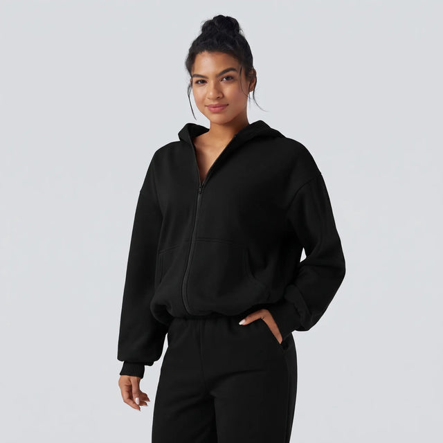 Hooded Zip Fleece Sweatshirt - hero