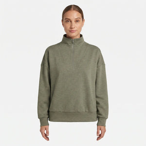 Mock Neck Half Zip Sweatshirt - hero