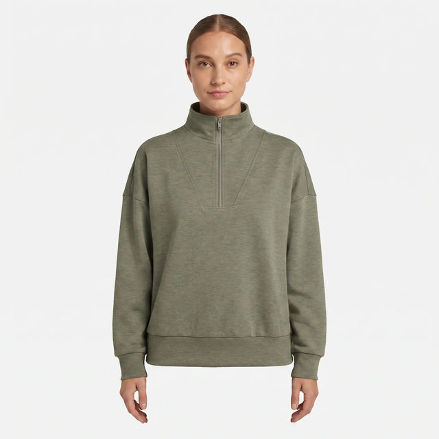 Mock Neck Half Zip Sweatshirt - hero