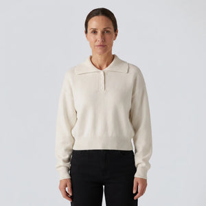 Collared Half Zip Knitted Jumper - hero