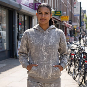 Hooded Sweatshirt with Pocket - sunlit city street
