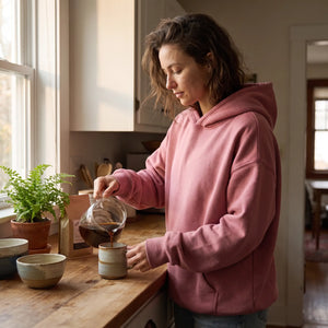 Hooded Fleece Sweatshirt - kitchen morning light