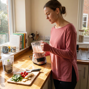 Boat Neck Split Yoga Sweatshirt - kitchen morning light
