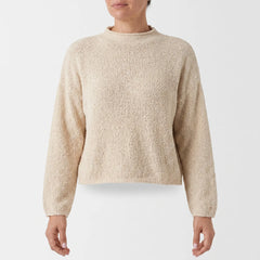Mock Neck Knitted Jumper
