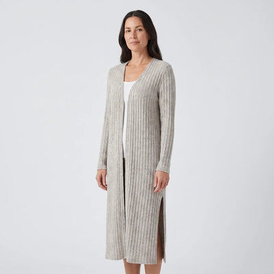 Ribbed Knit Longline Cardigan - studio hero