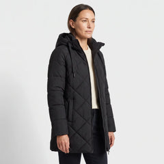 Women's Hooded Winter Coat - Black