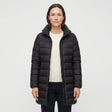 Women's Down Coat - Black - studio hero