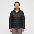 Women's Down-Feel Puffer Coat - Black - studio hero