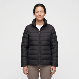 Women's Down-Feel Puffer Coat - Black - studio hero