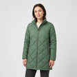 Women's Winter Coat - Green - studio hero