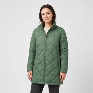 Women's Winter Coat - Green - studio hero