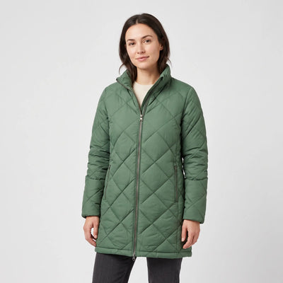 Women's Winter Coat - Green - studio hero