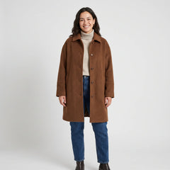 Women's Warm Coat - Brown