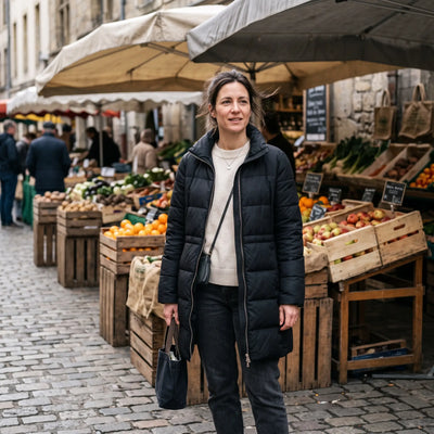 Women's Winter Coat - Black - market street