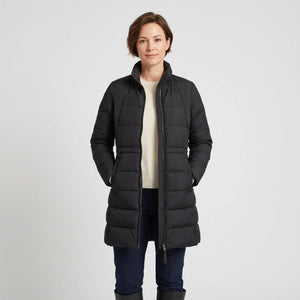 Women's Winter Coat - Black - studio hero