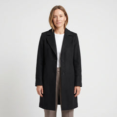 Women's Premium Wool Coat - Black