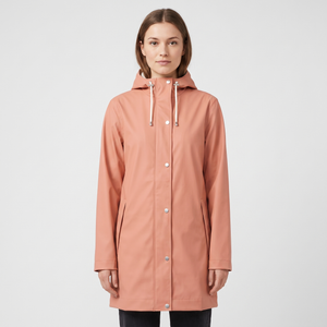 Women's Short Rain Jacket - Ash Rose