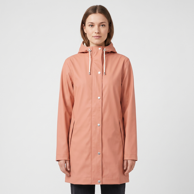 Women's Short Rain Jacket - Ash Rose