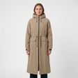 Women's Long Winter Coat - Greige