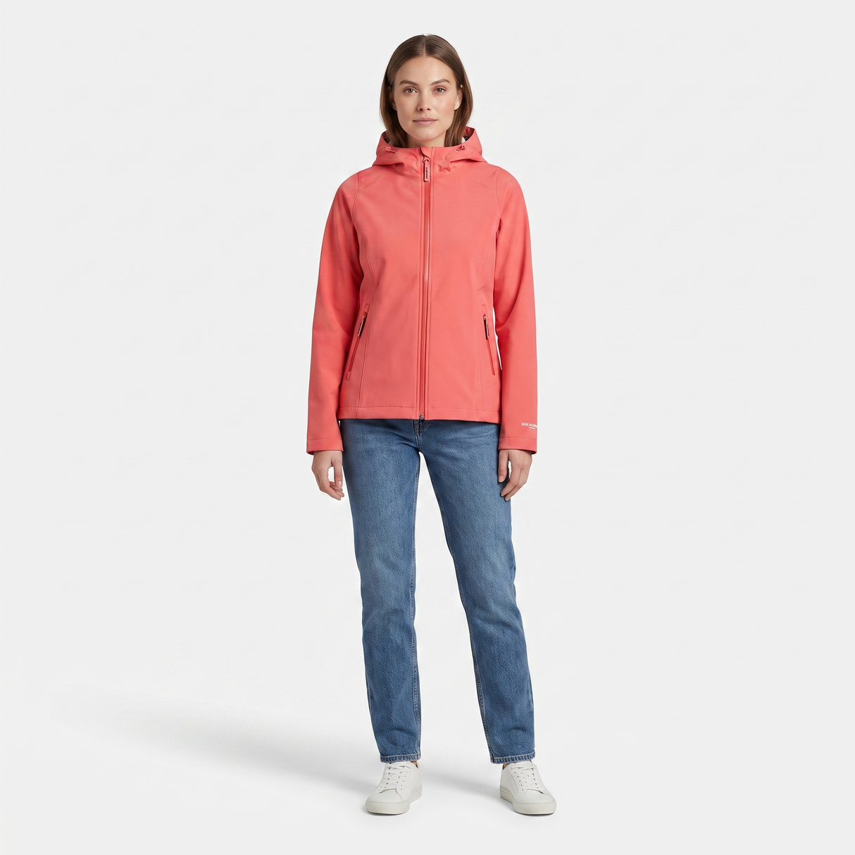 Women's Softshell Rain Jacket - Spiced Coral