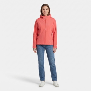 Women's Softshell Rain Jacket - Spiced Coral