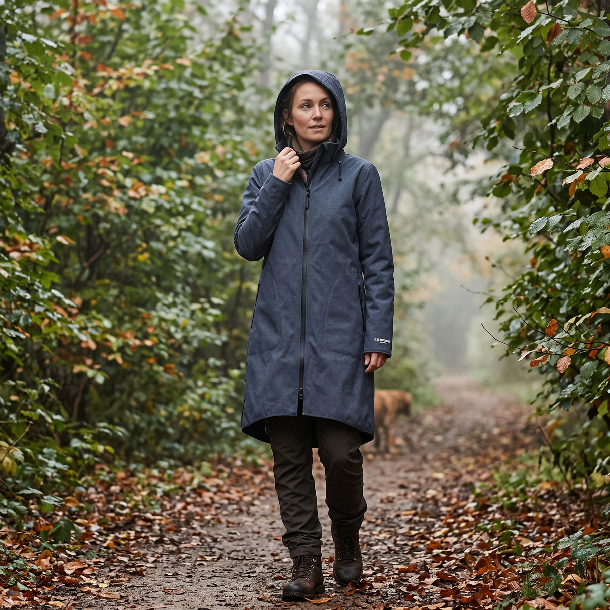 Women's Softshell Rain Jacket - Ombre Blue