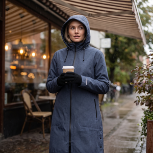 Women's Softshell Rain Jacket - Ombre Blue