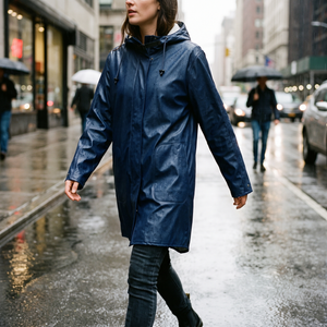 Women's Lightweight Raincoat - Estate Blue