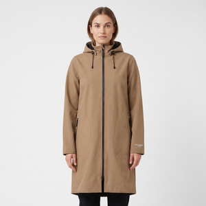 Women's Softshell Rain Jacket - Mocca