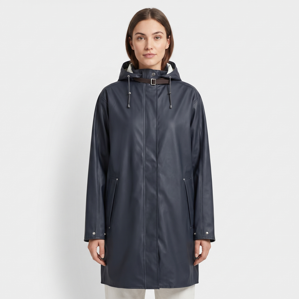 Women's Waterproof Raincoat - Dark Indigo