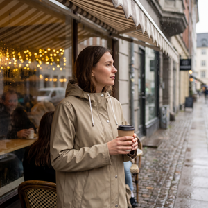Women's Short Rain Jacket - Coriander