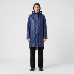 Women's Lightweight Raincoat - Grey Blue