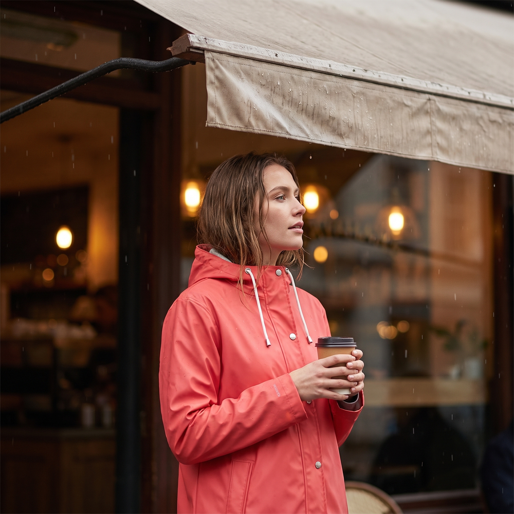 Women's Short Rain Jacket - Baked Apple