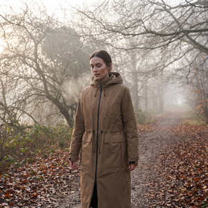Women's Long Winter Coat - Mocca